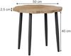 Couchtisch Ringo Eiche 50 x 50 cm Vicco Bild 2