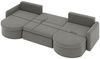 Wohnlandschaft Sofa mit Schlaffunktion FELIZ Stoff Quelle Beige Bild 5