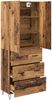 vidaXL Highboard mit Schubladen 2 pcs Altholz Holzwerkstoff 3415780 Bild 5