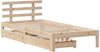 vidaXL Massivholzbett mit Schubladen 75x190 cm Kiefer 3301994 Bild 3