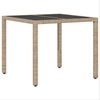 vidaXL Garten Essgruppe 3 pcs Beige Poly-Rattan 3334879 Bild 5