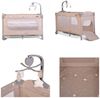 Cangaroo Reisebett Once upon a time, 2 Ebenen, Seiteneingang, Matratze, Mobile beige Bild 5
