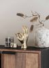 TV Board Cosmo aus Teakholz, Industrial Design, Natur, Metallgestell, 165 cm breit Bild 5