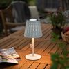 LED Tischleuchte, Akku, USB Kabel, Timer, dimmbar, H 30cm Bild 4