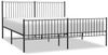 vidaXL Bettgestell mit Kopf- und Fußteil Metall Schwarz 200x200 cm 350889 Bild 2