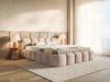 Selsey 'Cloudy Low' Polsterbett 160x200 cm, mit Bettkasten, wasserabweisender Samt, Beige Bild 3