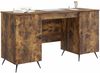 vidaXL Schreibtisch Geräucherte Eiche 142,5 x 50 x 75 cm Holzwerkstoff 3414635 Bild 2