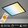 Briloner Leuchten - LED Panel, Deckenleuchte dimmbar, Deckenlampe inkl. Fernbedienung, inkl. Farbtemperatursteuerung, 24 Watt, 2400 Lumen, Weiß-Schwarz, 44,5x44,5 cm, 7179-015 Bild 4