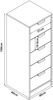 Kommode Varkaus 108x40x40 cm Eichenoptik [en. casa] Bild 3
