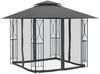 Gartenpavillon, Pavillon mit Seitenwänden Anthrazit 300x300x270 cm Stahl Bild 3