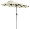 Angel Living Sonnenschirm Doppelsonnenschirm Marktschirm Gartenschirm Terrassenschirm, Sonnenschutz UV50+, 297x153 cm Bild 4