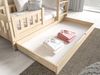 Jerpax Kinderbett mit Matratze und Schublade Holzbett, Einzelbett für Kinder ZOSIA, Weiß, 80x190 cm Bild 2