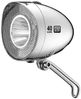 XLC CL-D04 Dynamo-Scheinwerfer, LED, Retro, Reflektor, 40 Lux, Standlicht, Sensor, silber Bild 1