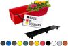 BURI Euro-Paletten Blumenkästen-Einsätze inkl. Bewässerungsmatte | 37,3cm | Pflanzkasten für Europalette Palette | Balkonkasten | Blumentopf | aus stabilen Kunststoff | Made in Germany Bild 2