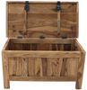 Truhe Rami 90x45x45 aus indischem Sheesham-Massivholz Bild 4