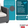 Allibert Salta Hocker mit Sand Kissen | Stilvoller Gartenhocker in Rattanoptik Bild 4