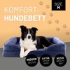Lumaland Hundebett Indoor Cord M 90x65x18cm dunkelblau vakuumiert Bild 2