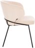 HOME DELUXE Esszimmerstuhl AMARA Samt Beige 3 Stück Bild 5