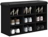 vidaXL Schuhbank Schwarz 82x32x50 cm Holzwerkstoff 835104 Bild 4