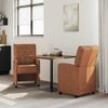 vidaXL Esszimmerstühle mit Rollen 2 pcs Braun 58 x 67 x 97 cm 42017858 Bild 3