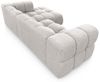 Ecksofa Designersofa BLANCHE in Stoff Puente Azurblau Ottomane Rechts Bild 3