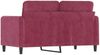 vidaXL 2-Sitzer-Sofa, Samt weinrot, 138 x 77 x 80 cm Bild 5