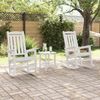 vidaXL Schaukelstuhl 3 pcs Weiß Polyethylen 3335814 Bild 4