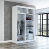 Schwebetürenschrank NEO 2-türig Schrank 160 cm (mit Spiegel) Farbe: Weiß , sonoma Bild 4