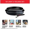 Tefal Pfannen-Set Ingenio So'Light, Pfannenset abnehmbarer Griff, Light Tech Technologie, Aluminium (Set, 3-tlg, 2x Pfannen Ø 24/28 cm, 1x abnehmbarer Griff, Made in France), stapelbar, platzsparend, einfache Reinigung, Induktion, L72391 Bild 3