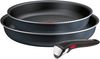 Tefal Pfannen-Set Ingenio So'Light, Pfannenset abnehmbarer Griff, Light Tech Technologie, Aluminium (Set, 3-tlg, 2x Pfannen Ø 24/28 cm, 1x abnehmbarer Griff, Made in France), stapelbar, platzsparend, einfache Reinigung, Induktion, L72391 Bild 2