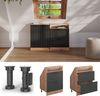 Küchenschrank für Dachschrägen R-Line Anthrazit Landhaus 60 cm mit 2 Schubladen Vicco Bild 2