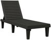 vidaXL Sonnenliegen 2 Stk. Schwarz 155x58x83 cm Polypropylen 364148 Bild 5