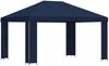 vidaXL Pavillon 4 x 3 m Blau Polyester und Stahl 190 gsm 900379 Bild 2