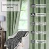 Haus und Deko Gardine Vorhang 2er Set Ösen Verdunkelung 140x245 cm Samt weich blickdicht, Ösen (2 St), Polyester Bild 2