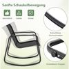 COSTWAY Sitzgruppe, (3-tlg), Balkonset mit 2 Schaukelstühle & Tisch Bild 2