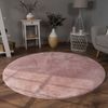 Paco Home Fellteppich Kunstfell Soft 380, rund, Höhe: 14 mm, Langflor, Kuschelteppich - besonders weich, Uni-Farben Bild 4