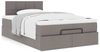 vidaXL Ottoman-Bett mit Matratze Taupe 120x200 cm Stoff 3311453 Bild 4