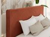 Design Polsterbett LUMARO CLASSIC 180 x 200 cm mit Lattenrost & 12cm hohen Füßen, Doppelbett mit Kopfteil, Konfigurierbar - Orange Plüsch Bild 3