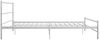 vidaXL Bettgestell mit Lattenrost, Metall, weiß, 180×200 cm Bild 4