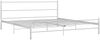 vidaXL Bettgestell mit Lattenrost, Metall, weiß, 180×200 cm Bild 2