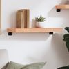 vidaXL Wandregal Hellbraun 60x20x6 cm Massivholz Eiche Behandelt 363643 Bild 3