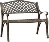 vidaXL Gartenbank 102 cm Aluminiumguss Bronzen 317747 Bild 2