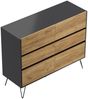 Kommode Dion XL 120cm 6 SoftClose SchubladenGrafit/Eiche Front : Oak Gold / Grafit Bild 5