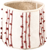 Korb Baumwolle beige rot 2er Set KHEL Bild 5