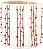 Korb Baumwolle beige rot 2er Set KHEL Bild 4