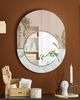 Wandspiegel roségold / weiß Marmor Optik oval 65x50 cm RETY Bild 3