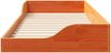 vidaXL Bettrahmen Wachsbraun 100 x 210 cm Massives Kiefernholz 873408 Bild 5