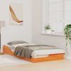 vidaXL Bettrahmen Wachsbraun 100 x 210 cm Massives Kiefernholz 873408 Bild 3