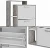 Schuhkipper Orlando Weiß/Beton 80 x 166.1 cm mit 4 Fächern Vicco Bild 5