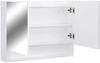 LED Spiegelschrank, Badezimmerschrank Weiß 80x15x60 cm MDF Bild 5